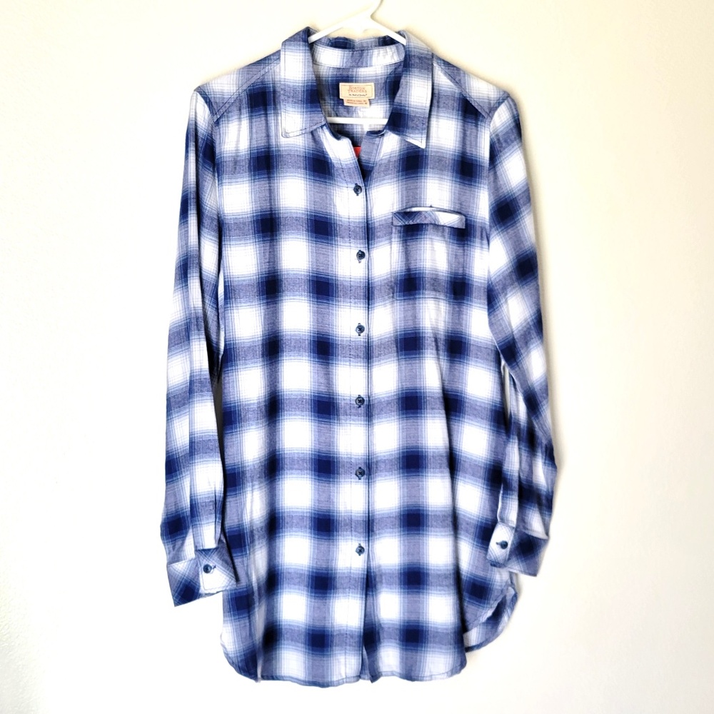 Boston Traders Flannel Plaid Long Sleeve Shirt - M